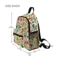 thumbnail image 3 of FORMRS Kids School Backpack with Front Zippered Pocket 12" Student Travel Daypack, Beige Cartoon Animals, 3 of 6