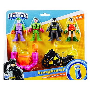 Fisher Imaginext DC Friends & Villains 5 Figure Batman Robin Joker Riddler for sale online 
