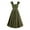 Army Green, variant on mtvxesu Summer Dress, Women's Plus Size Lace Up Gothic Short Sleeve Shaping With Straps Long Dress Wear to Work Dresses