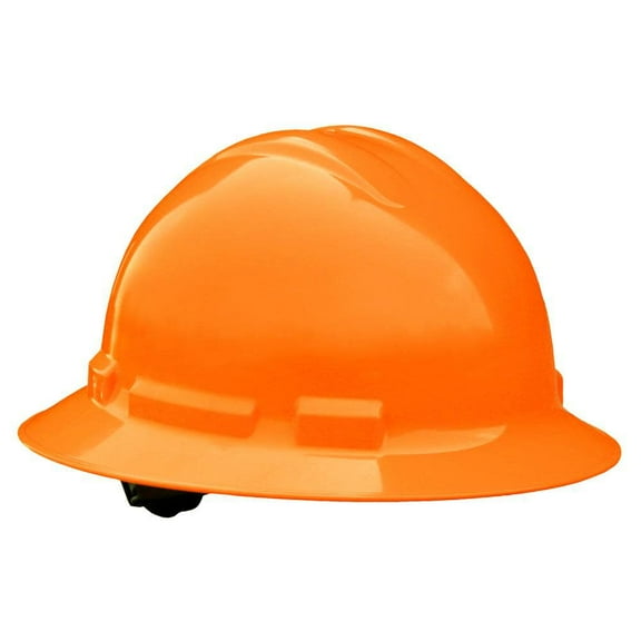 Radians Full Brim Hard Hat 6-Point Ratchet - Hi-Viz Orange