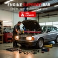 thumbnail image 2 of Barre de Support de Moteur Robuste - Support de Vérin de Transmission Réglable avec 2 Crochets Rotatifs, Construction en Acier Double pour Réparation de Voiture et de Camion au Garage, 2 of 7