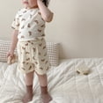 thumbnail image 1 of Ropa de hogar para niños Conjunto de pijama de verano para niños Ropa de hogar para niñas Conjunto de manga corta de algodón Dibujos animados, 1 of 5