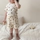 thumbnail image 4 of Ropa de hogar para niños Conjunto de pijama de verano para niños Ropa de hogar para niñas Conjunto de manga corta de algodón Dibujos animados, 4 of 6