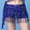 Blue, variant on Fesfesfes Women Skirt Hip Scarf Sequined Tassel Waist Scarf Adult Female Belly Dance Dress Bandage Waist Chain Skirt Plus Size $10