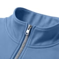 thumbnail image 5 of Full Zip Sports Men's Jacket Solid Color Stand Collar Long Sleeve T-Shirt Casual Outerwear Lightweight Loose Fit Top For Daily Activities, 5 of 6