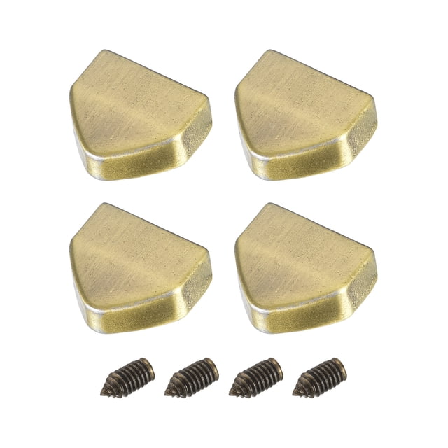 Cremallera Cola Clip Unique Bargains 4uds Zinc Aleación Hebilla Colas Tapón Extremo 0,51 Pulgadas Tono de Latón