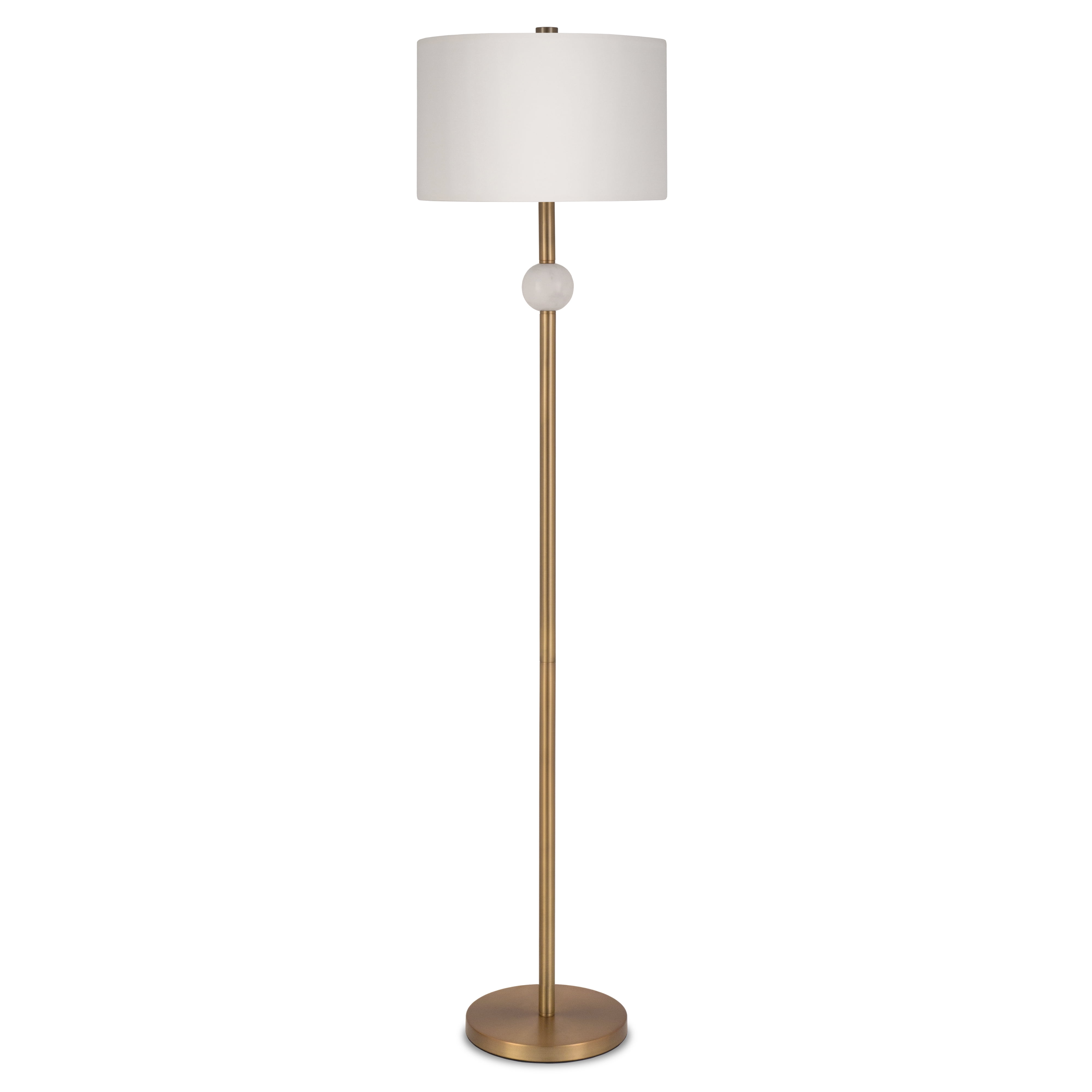 brushed gold floor lamp