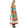 thumbnail image 3 of Phagun Women Cotton Double Layer Kurti Printed Designer Long Dress Indian Kurta, 3 of 8