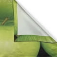 thumbnail image 3 of Ambesonne Fruits Kitchen Curtains, Closeup Photo Green Apples, 55"x39", Apple Green and Cream, 3 of 3