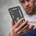thumbnail image 5 of Samsung A10E Phone Case, Galaxy A10E Phone Case with Screen Protector, Military Grade Protective Cases with Ring for Samsung Galaxy A10E (Black), 5 of 14