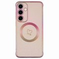 thumbnail image 1 of For Samsung Galaxy S25 Magnetic Case TPU Gradient Electroplated Phone Cover - Purple, 1 of 5