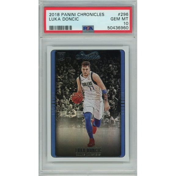 Graded 2018-19 Panini Chronicles Luka Doncic #296 Rookie RC Basketball Card PSA 10 Gem Mint