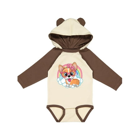 

Inktastic Corgi Gifts Dog Lover Gift Baby Girl Long Sleeve Bodysuit