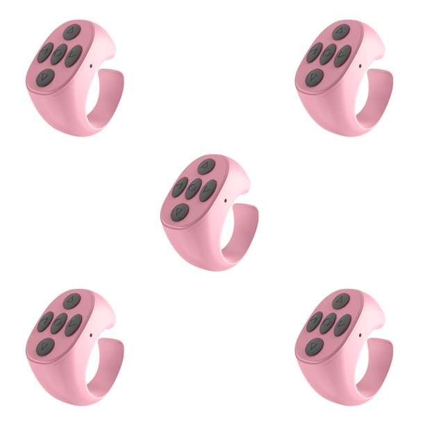 Sidaley Teléfono móvil Selfie Controller V5.3 Página inalámbrica Turning Cellphone Ring Portable Flipping Button Pink Type2 NO2