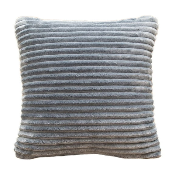 Momihoom Plush Ribbed Decorative Throw Pillow, Cozy Textured Cushion for Sofa and Bedroom