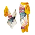 thumbnail image 7 of Women's Fashion One-Piece Swimsuit Set With sheer Bikini Cover Up, 7 of 7