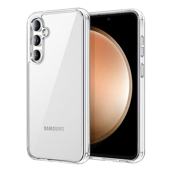 JETech Case for Samsung Galaxy S23 FE 6.4-Inch, Non-Yellowing Shockproof Bumper Protective Phone Cover, Anti-Scratch Hard PC Back (Clear)