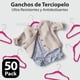 thumbnail image 4 of MAGMALIFE 50 Ganchos de Terciopelo para Ropa de Bebe, Gancho Plateado Giratorio de 360 Grados, Adecuado para Todo Tipo de Ropa, Antideslizante, 29 cm de Largo (Fucsia) Visita la tienda de MAGMALIFE, 4 of 6