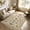 Beige, variant on Lahome Washable 5'x7' Insect Botanical Pattern Area Rug, Dark Green Boho Vintage Forest Rugs for Living Room, Ultra-Thin Non-Shedding Non-Slip Soft Carpet for Bedroom Dining Room Nursery, Dark Green