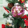 thumbnail image 4 of Bluelans Transparent Plastic Ball Baubles Christmas Tree Hanging Ornament DIY Decoration, 4 of 7