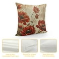 thumbnail image 4 of Floral Throw Pillow Covers Red Poppy Flowers Pillow Covers Rustic Spring Summer Decorative Cushion  for Outdoor Patio Couch Home, 4 of 5