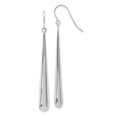 thumbnail image 1 of 14k White Gold Shepherd Hook Earrings Drop Dangle, 1 of 6