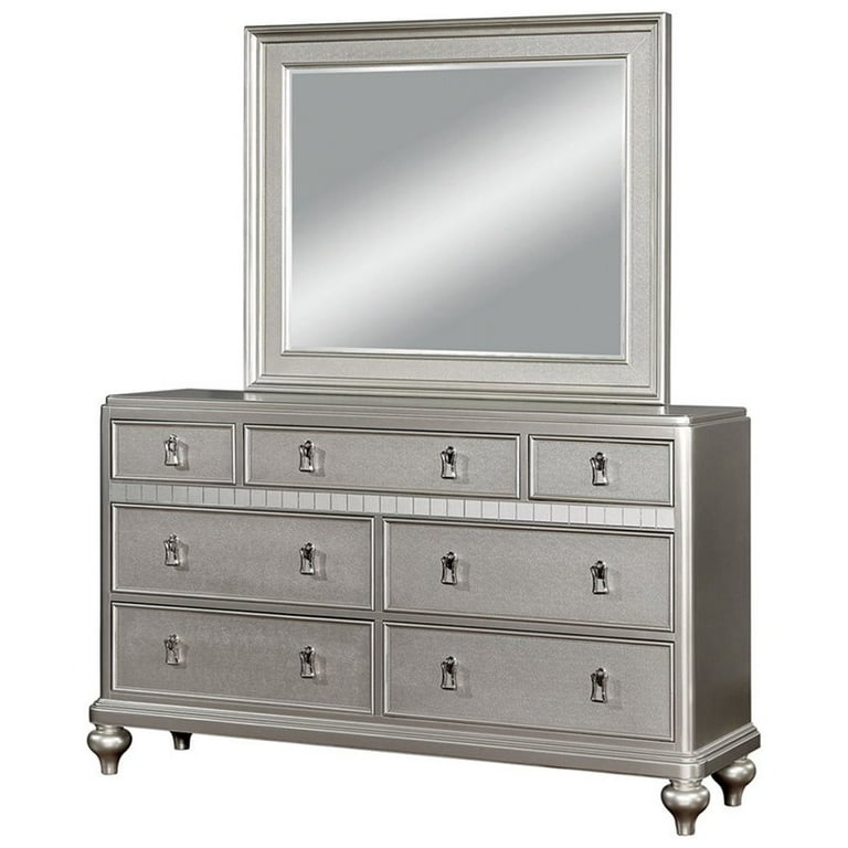 walmart silver dresser Bowery Hill Dressers & Chests of Drawers | Silver