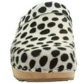 thumbnail image 4 of BJORK Safari Wood Open Back Dalmation Clogs, 4 of 8