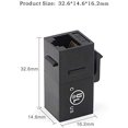 thumbnail image 3 of TianQi 25-Pack CAT6 RJ45 Keystone Jack Inline Couplers Black Bundle with 10-Pack 2 Port Keystone Wall Plates, 3 of 5