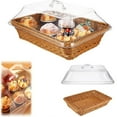Clearance! Woven Breads Baskets, Oval Small Fruit Baskets Stackable