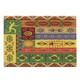 thumbnail image 1 of African Cutting Board, Abstract West Folk Art Forms Unique Lines Print, Decorative Tempered Glass Cutting and Serving Board, Large Size, Multicolor, by Ambesonne, 1 of 1