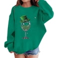 thumbnail image 5 of Otqutp St. Patricks Day Sweatshirt for Girls Long Sleeve Crewneck Irish Sweat Shirts Unisex Oversized Saint Patty's Pullover Tops, 5 of 6