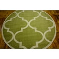 thumbnail image 6 of Unique Loom Trellis Collection Area Rug - Austin (6' 1" Round Green/Beige), 6 of 10