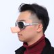 thumbnail image 3 of Gafas de sol con forma de nariz de cerdo para Halloween, divertidas gafas de sol con forma de hocico de cerdo, llamativas gafas de recuerdo para fiestas, accesorios divertidos para disfraz (plateados), 3 of 8