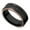 F-Black Round, variant on Mens Wedding Band 925 Sterling Silver Rings for Men Black Wedding Band for Him 5A Cubic Zirconia Size 9