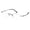 Black, variant on Flexible Optical Hinged Gold Eyeglasses Frames, Lightweight Titanium Rimless Glasses for Men Women