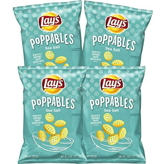 Lays Poppables Sea Salt Perfectly Poppable Crispy Potato Bites Net Wt 5 Oz (4)
