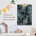 thumbnail image 6 of FMSHPON Flowers Colorful Butterflies Clipboard Hardboard Wood Nursing Clip Board and Pull for Standard A4 Letter 13x9 inches, 6 of 7