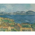 thumbnail image 2 of Paul Cézanne 24x20 Black Ornate Framed Double Matted Museum Art Print Titled: The Bay of Marseilles, Seen from L’Estaque, 2 of 5