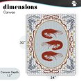 thumbnail image 4 of Stupell Industries Farmhouse Three Red Prawns on Gingham Canvas Art, 24 x 30, by Vero Illustrates, 4 of 8