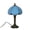 Blue, variant on YAMB Stained Glass Art Table Lamp, 14.2x7.9 inches Colorful Glass Bedside Lamp, Socket Powered Eye-Caring Soft Light Ambient Night Light, Home Ornament for Bedroom Desk Coffee Table Decor, Blue