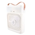 thumbnail image 2 of Cooling Desktop Cold Air Fan Humidifier Mini Air Cooler Mist Sprayer 3 Adjustable Wind Speeds 3 Adjustable Atomization Levels with Colorful Night Light 1H/2H/3H Timer Aromatherapy, 2 of 7