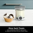 thumbnail image 2 of Ninja CREAMi Pints 2 Pack, Compatible with NC700 Series Swirl Ice Cream & Soft Serve Makers, BPA-Free & Dishwasher Safe, Grey Lids, XSK7PNTLD2, Medium, Clear, 2 of 4
