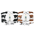 thumbnail image 1 of Visitar la torre de Seúl en Corea del Sur Pulsera pareja de cuerdas de cuero Unbranded M, 1 of 3