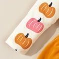 thumbnail image 6 of Jkety Halloween Clothes Toddler Girl Kids Toddler Baby Girl Halloween Outfit Puff Sleeve Pumpkin Embroidery Plaid Smocked Dress Infant Fall Party Dress(Yellow,3-6 Months), 6 of 7
