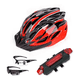 thumbnail image 1 of Casco De Bicicleta y Luz De Bicicleta Recargable Usb Rojo Malubero Malu1244, 1 of 5