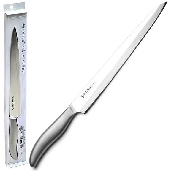 Verdun Deba Cooking Knife All Stainless Steel 14.4 inch (Blade: 9.4 inch) Made in Japan