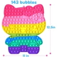 thumbnail image 2 of Big Jumbo Pop Its It Fidget, gigante Mega Push Bubble Popit Poppet Popper Figet, gran enorme Rainbow Poppit Pop-It Popet Game Sensory Figette para niños adultos (mariposa) Xemadio WMCH-287, 2 of 7