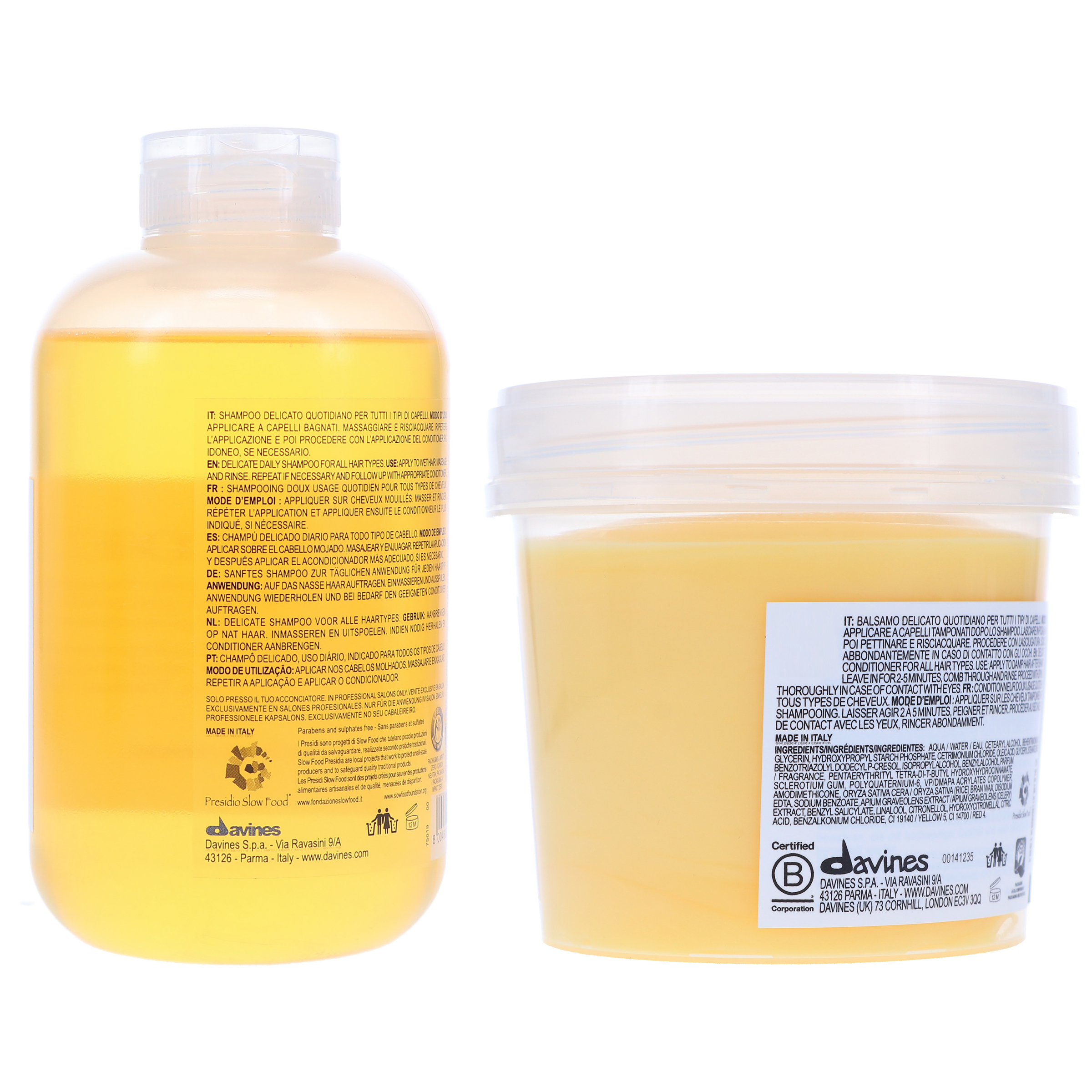 Davines DEDE Delicate Daily Shampoo 8.45 oz & Conditioner 8.93 oz Combo Pack