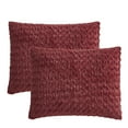 thumbnail image 4 of Sweet Home Collection Mika Faux Fur Animal Comforter Set - Queen Burgundy, 4 of 5
